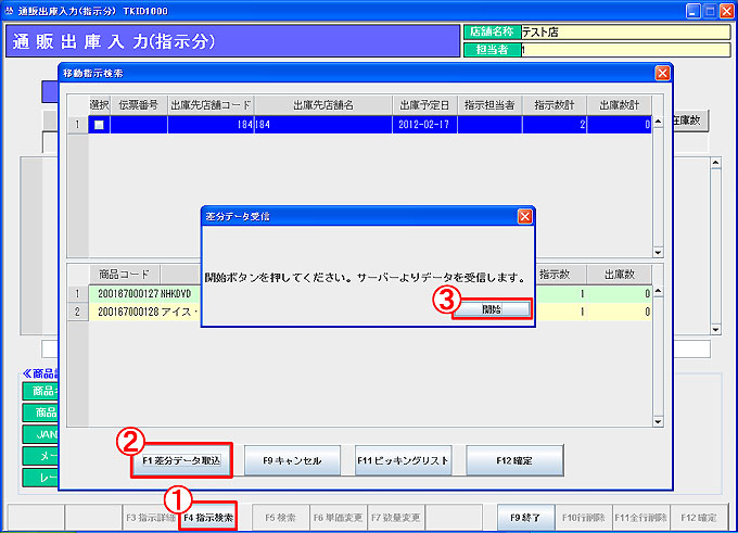 差分データ受信